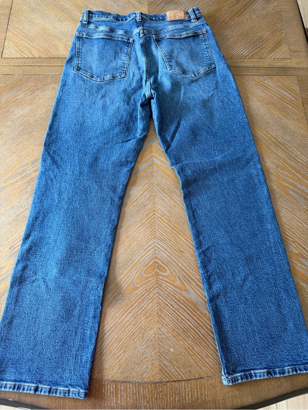 Madewell The ’90s Straight Jeans Size 29 High Rise Medium Wash - Picture 3 of 7